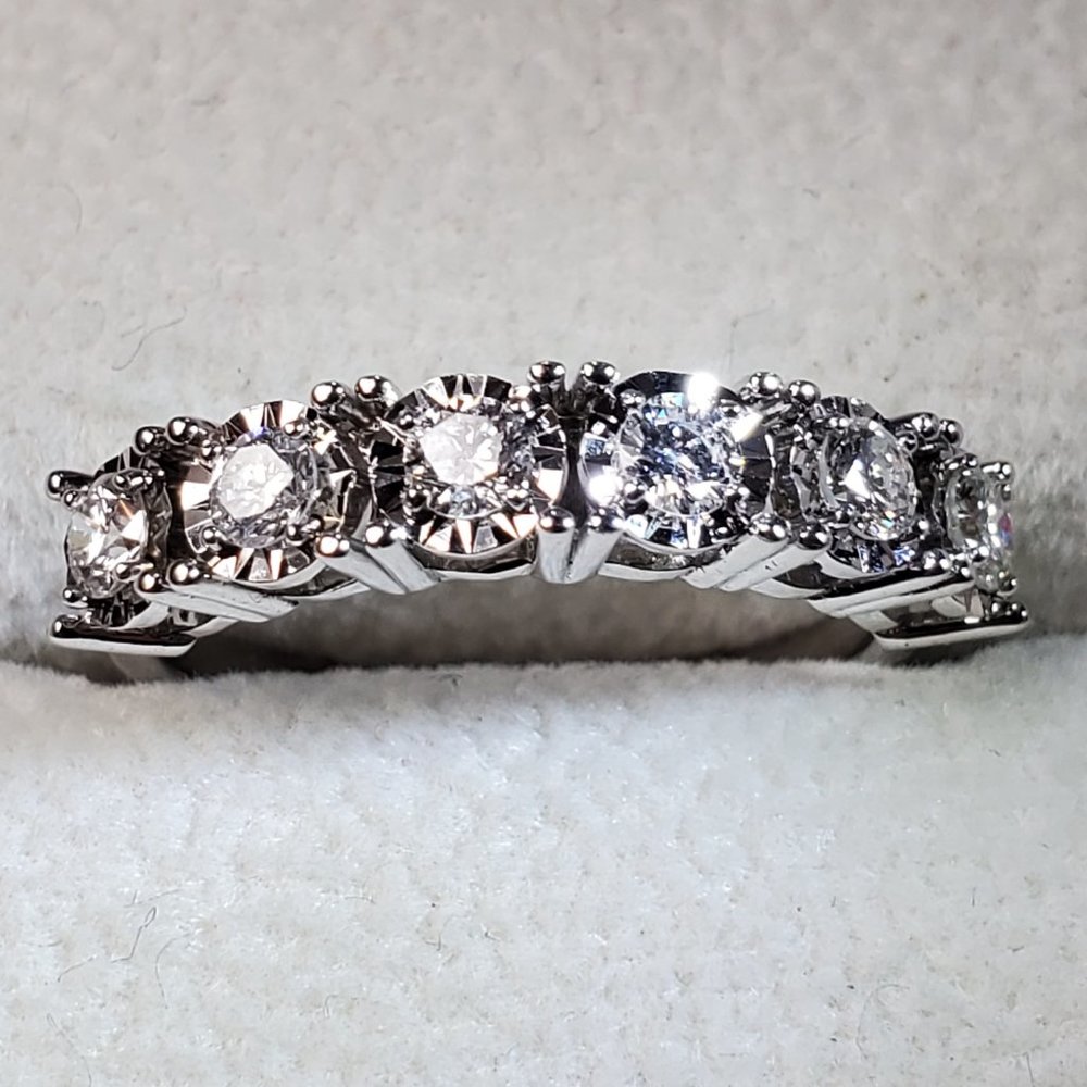New beautiful diamond 14K white gold ring - Picture 12 of 15
